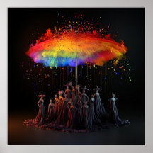 Mangez Le Riche Art Symbolique Parapluie