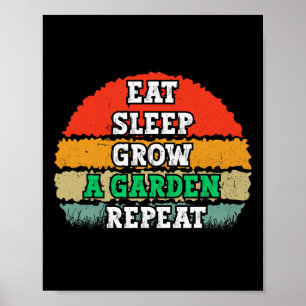 Affiche Mangez Le Sommeil Augmenter Un Jardin Répéter