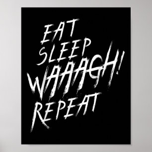 Affiche Mangez Le Sommeil ! Ventilateur de guerre Ork de r