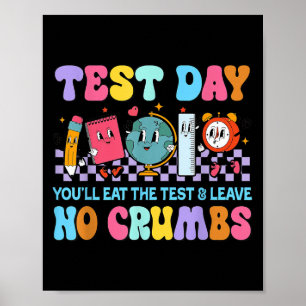 Affiche Mangez Le Test Leave No Crumbs Motivationnel Dire