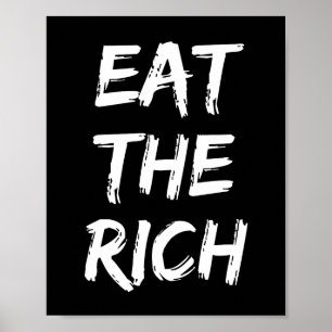 Affiche Mangez les riches - Socialiste