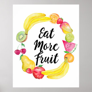 Affiche Mangez plus de fruits
