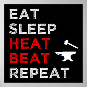 Affiche Mangez Sleep Heat Beat Répéter