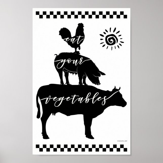 AFFICHE MANGEZ VOS LÉGUMES ! (Devant)