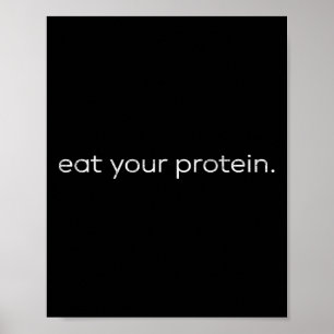 Affiche Mangez Vos Protéines Citation Gym Bodybuilding Ent