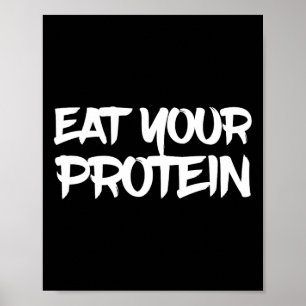 Affiche Mangez vos protéines Protéines Fitness musculation