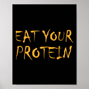 Affiche Mangez Vos Protéines Protéines Musculation Fitness