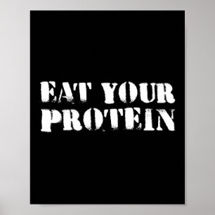 Affiche Mangez Vos Protéines Protéines Musculation Fitness