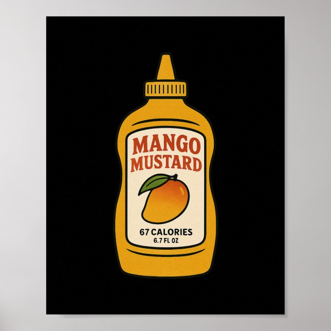 Affiche Mango Moutarde 67 Six Sept 6-7 - Drôle Brainrot Ki (Devant)
