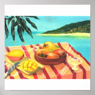 Affiche mangues au champagne