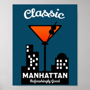Affiche Manhattan Cocktail Wall Art