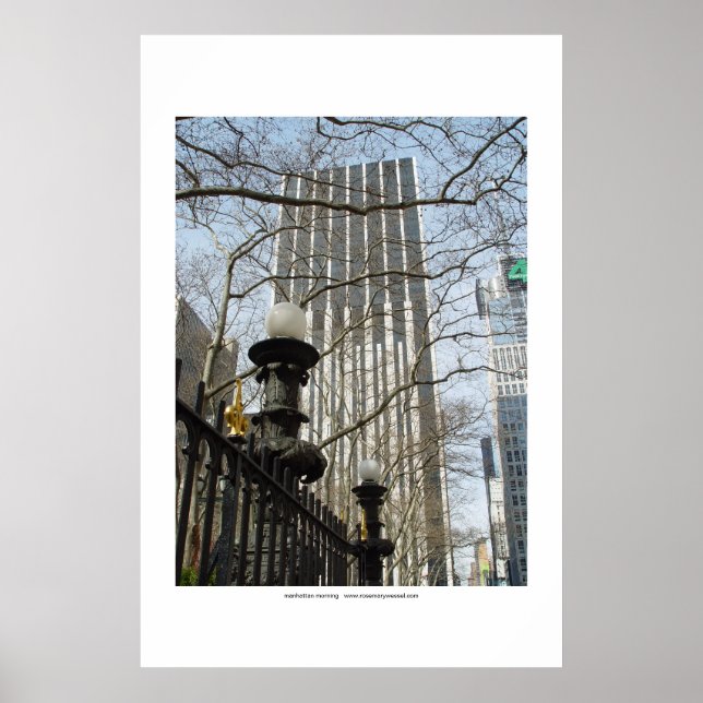 Affiche manhattan matin (Devant)