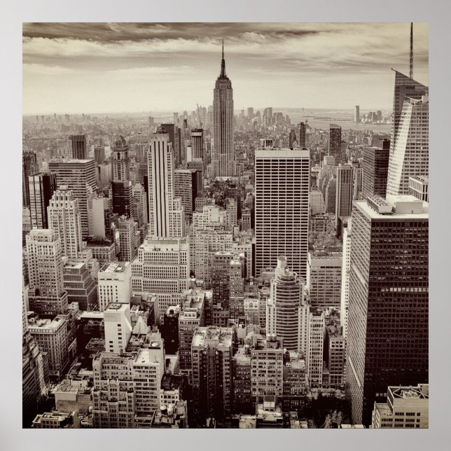 Affiche Manhattan, New York (panorama) (Devant)