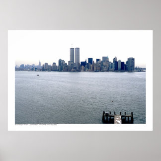 Affiche Manhattan - New York Skyline, février 2000