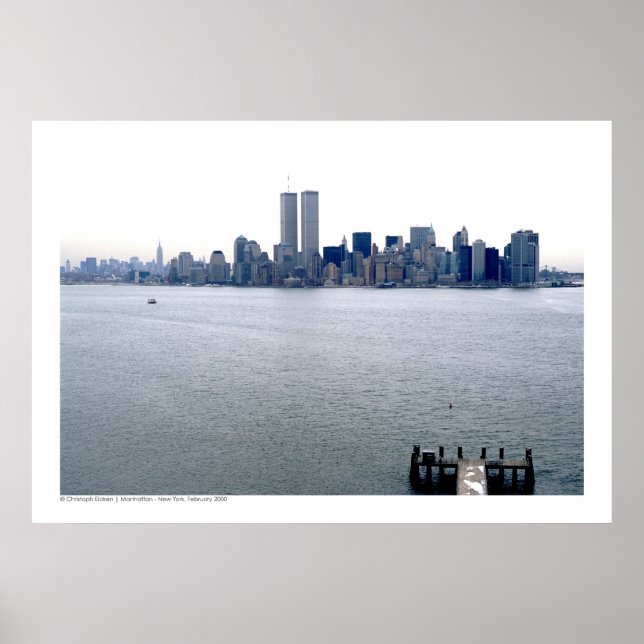 Affiche Manhattan - New York Skyline, février 2000 (Devant)