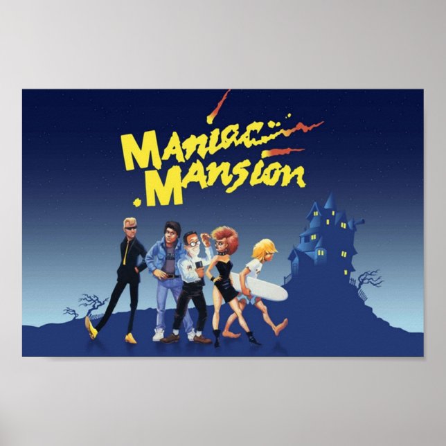 Affiche Maniac Mansion 09 Couverture du jeu (Devant)