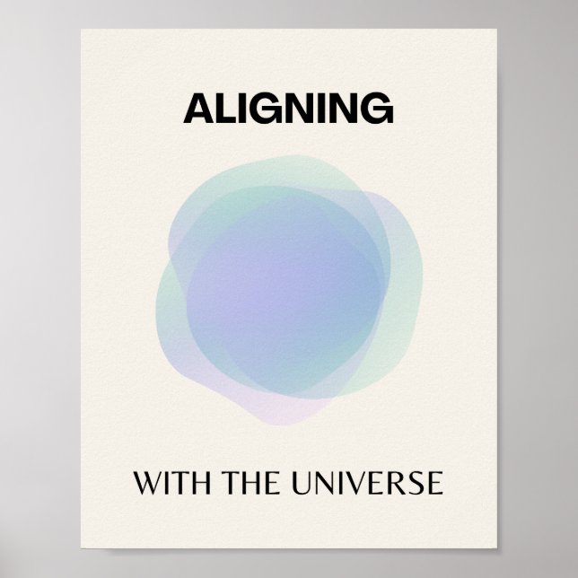 Affiche Manifestation Art Spirituel, Energy Aura Gradient (Devant)