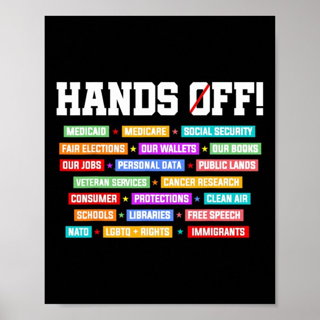 Affiche Manifestation contre la sécurité sociale contre M (Devant)