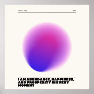 Affiche manifestation d'affirmations quotidiennes