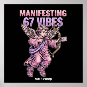 Affiche Manifestation de 67 Vibes Streetwear Cupidon Vinta