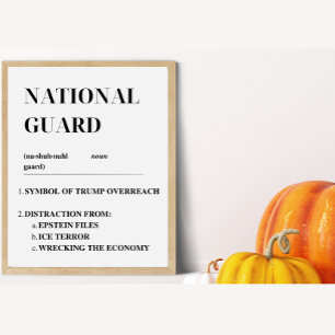 Affiche Manifestation de la Garde Nationale