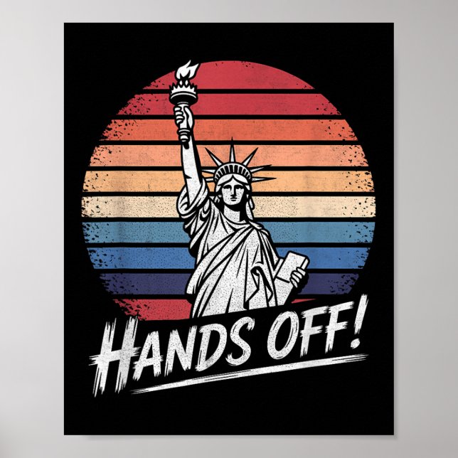 Affiche Manifestation De Résistance À La Statue De La Libe (Devant)