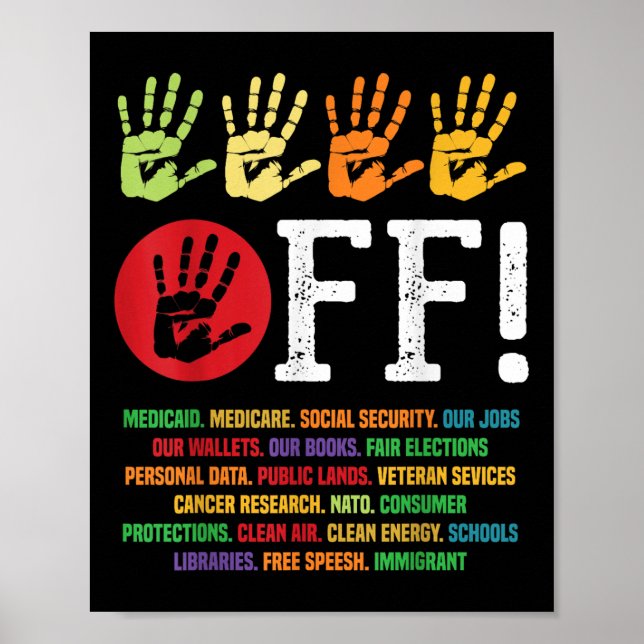 Affiche Manifestation De Sécurité Sociale Et Medicare Pro (Devant)