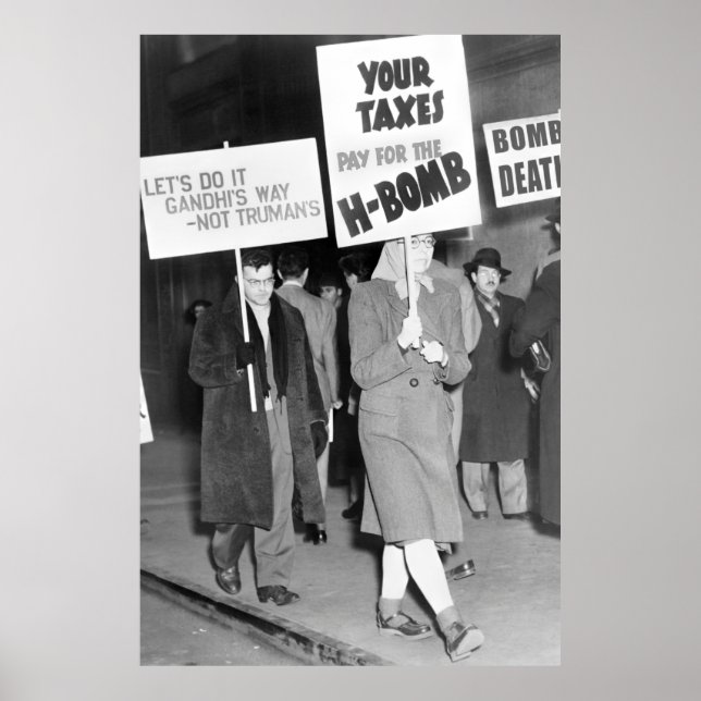 Affiche Manifestation pacifique contre la guerre froide 19 (Devant)