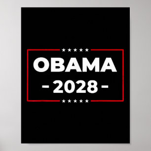 Affiche Manifestation politique de 2028 du rétro Obama