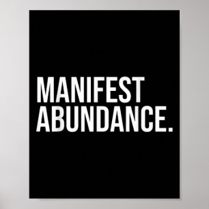 Affiche Manifeste Abondance Positivité Croissance Bonheur