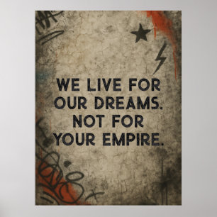Affiche Manifeste du graffiti, citation personnalisée Stre