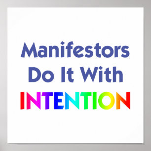 Affiche Manifestors Do It With Intention Print