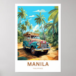 Affiche Manille Philippines - Imprimer