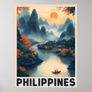 Affiche Manille, Philippines - Vintage voyage
