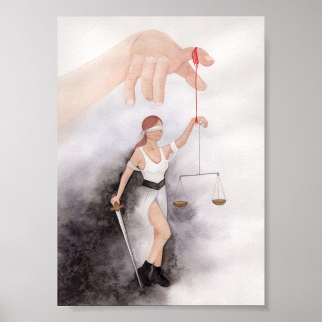 Affiche Manipulation du système juridique de la justice Ar (Devant)