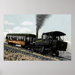 Affiche Manitou Springs, Colorado Cog Railway up to Pikes