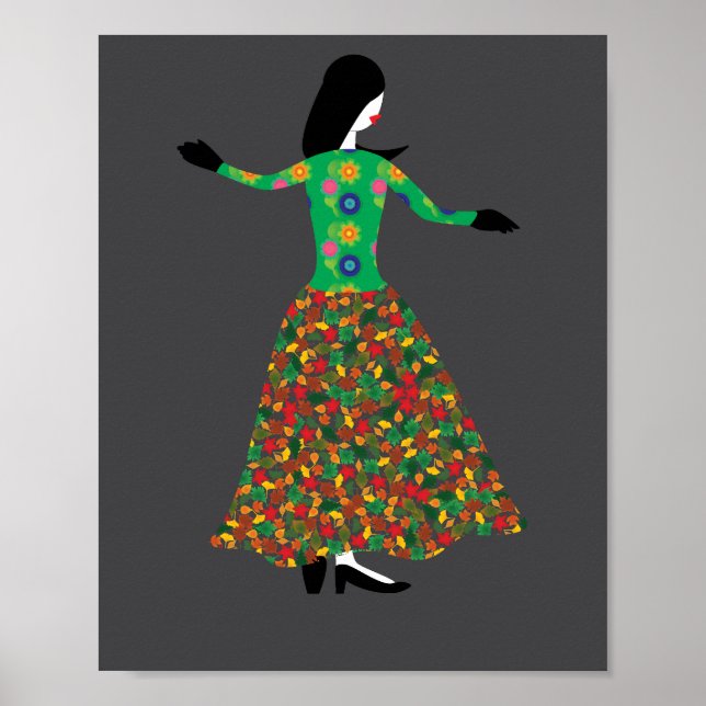 Affiche Mannequin de mode 01 (Devant)