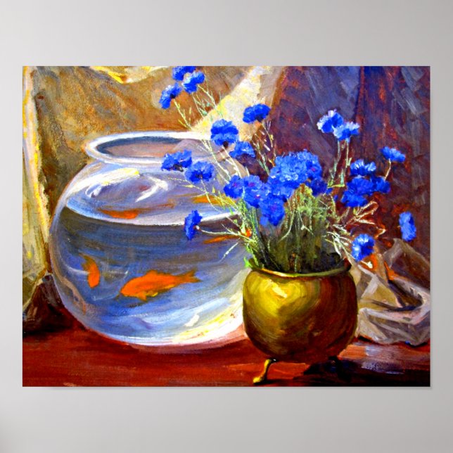Affiche Mannheim - Aquarium et Fleurs (Devant)