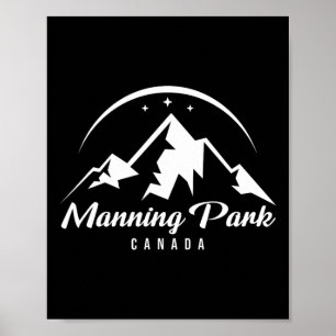 Affiche Manning Park Canada Station de ski Ski Snowboard