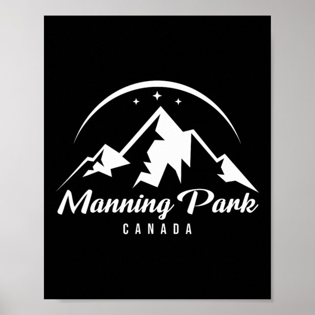 Affiche Manning Park Canada Station de ski Ski Snowboard (Devant)