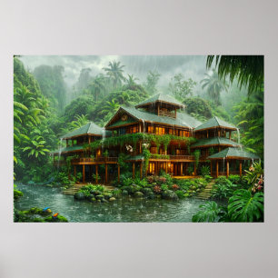 Affiche Manoir de la Forêt Tropicale Humide