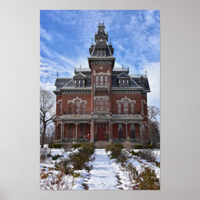 Affiche Manoir Vaile, Independence Missouri, à Noël (Devant)
