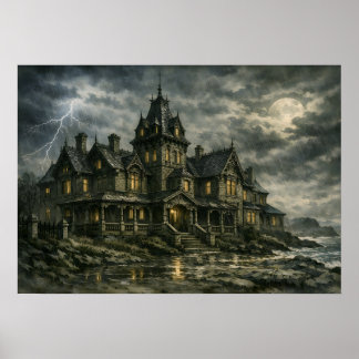 Affiche Manoir Victorien par BurnsInHell