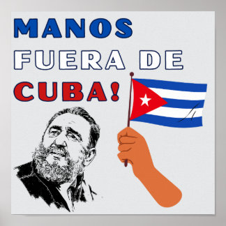 Affiche Manos fuera de Cuba!