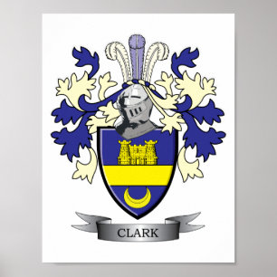 Affiche Manteau de crête de famille de Clark des bras