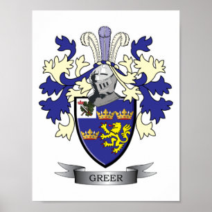 Affiche Manteau de crête de famille de Greer des bras