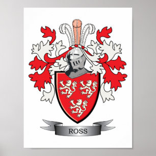 Affiche Manteau de crête de famille de Ross des bras
