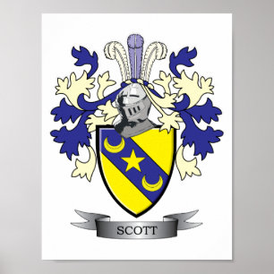 Affiche Manteau de crête de famille de Scott des bras