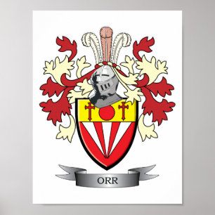 Affiche Manteau de crête de famille d'Orr des bras