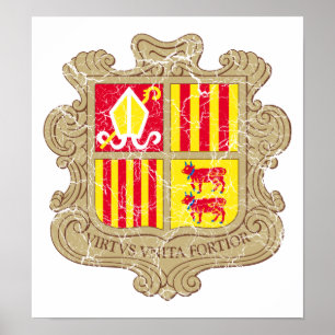 Affiche Manteau de l'Andorre des bras